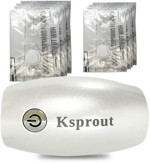 Ksprout 愛藏鮮 3WELL 2in1充抽氣真空機旅行收納套組 珍珠白, 1組, 1入