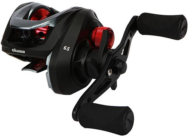 okuma 寶熊釣具 Ceymar 凱莫斯 擬餌拋投捲線器 Ceymar 100A, 黑色 + 紅色