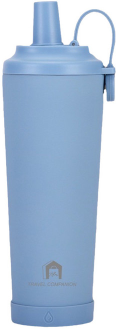 7822 Shop 生活選物 旅伴磁吸珍奶杯, 霧藍色, 830ml, 1個