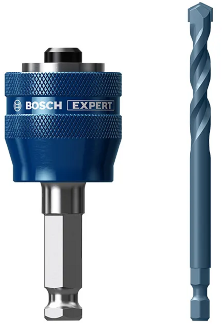 BOSCH 博世 台灣公司貨 超耐久六角圓穴鋸轉接頭 TCT中心鑽 2608900526, 1個