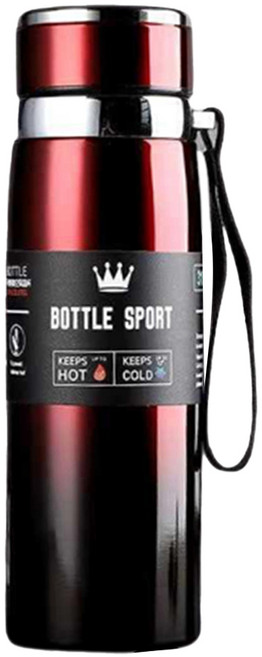 BOTTLE SPORT 316不鏽鋼真空長效保溫瓶 經典款, 漸層紅, 800ml, 1個