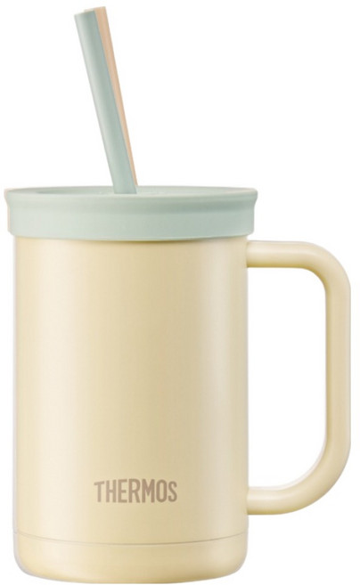 THERMOS 膳魔師 The Compact 吸管杯隨行杯, 萊姆黃, 600ml, 1個