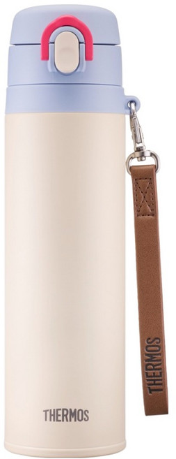 THERMOS 膳魔師 背帶一鍵式保溫杯 JNT-550K, 1個, 象牙白, 550ml