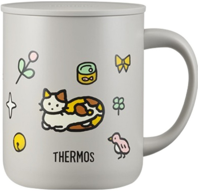 THERMOS 膳魔師 ZERO PER ZERO 保溫保冷變色馬克杯 450ml JDG-450KC-GY, 1個, 灰色