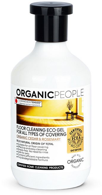 Organic People 有機生活 地板清潔劑 500ml 天然植物萃取 適用於各種地板材質, 1瓶