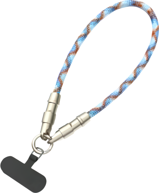 手機掛繩二合一充電線 Type-C to Type-C YC075, 1個, 30cm, 冰島藍