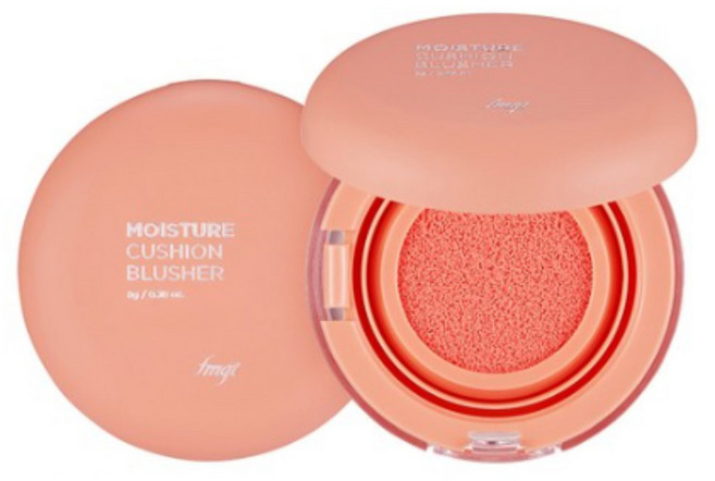 THE FACE SHOP 菲詩小舖 fmgt 台灣公司貨 果汁氣墊腮紅 8g, 1個, 甜橙橘