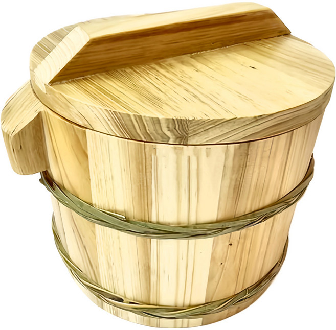 菊川本味 巧美3人份飯桶組 無內鍋, 1個, 原木色, 17.7cm