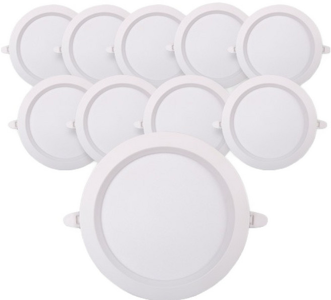 VO LED DC安定器 7.5cm 崁燈 嵌入式燈 6W, 10個, 晝光色