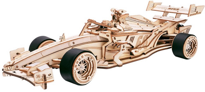 Robotime DIY 木製 F1 賽車 LK505, 1個, 247件, 混合顏色