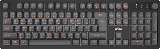 INTOPIC 廣鼎 暗焰 多媒體 Wired 鍵盤 黑色 KBD-103 薄膜 104鍵 標準型 1年保固