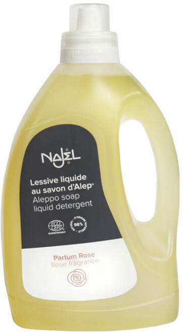 NAJEL 台灣公司貨 娜爵 阿勒坡皂天然低敏濃縮洗衣精 經典玫瑰, 1.5L, 1瓶