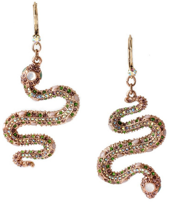 BETSEY JOHNSON Betsey Johnson 女用蛇形耳環 B09515 E01