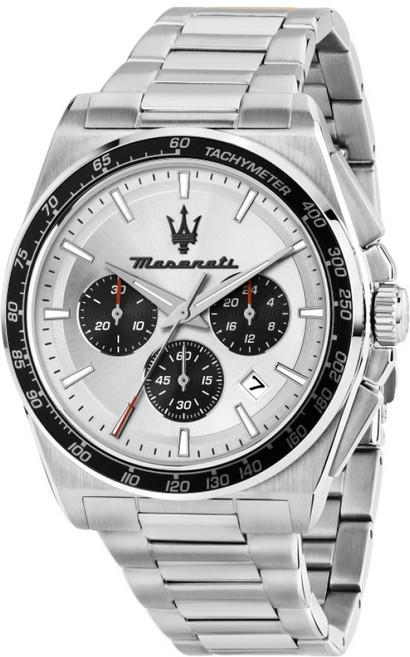 maserati 男士 VELOCITA 錶盤計時碼錶金屬錶帶手錶 41mm R8873652006