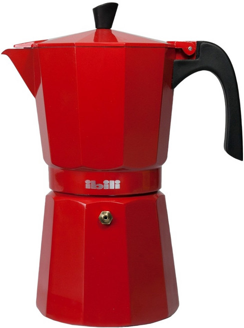 ibili Bahia 義式摩卡壺 6杯, 紅色, 1個