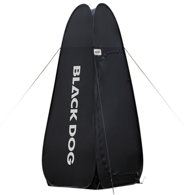 BLACK DOG 黑狗 可折疊更衣帳 淋浴帳, 1個, 夜幕黑