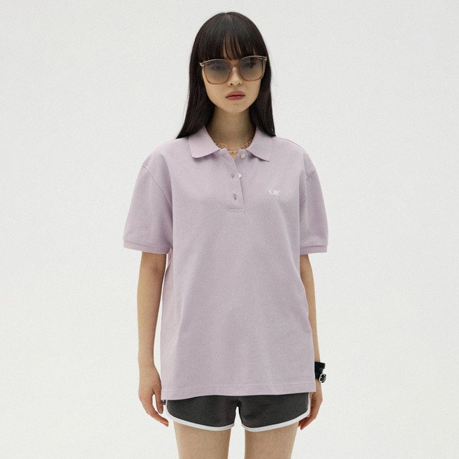 Oioicollection 女款基本寬鬆Polo衫