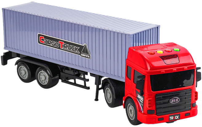 BAOLE STAR TOYS 寶樂星 聲光摩輪20呎貨櫃車 1 : 16, 紅色, 1個