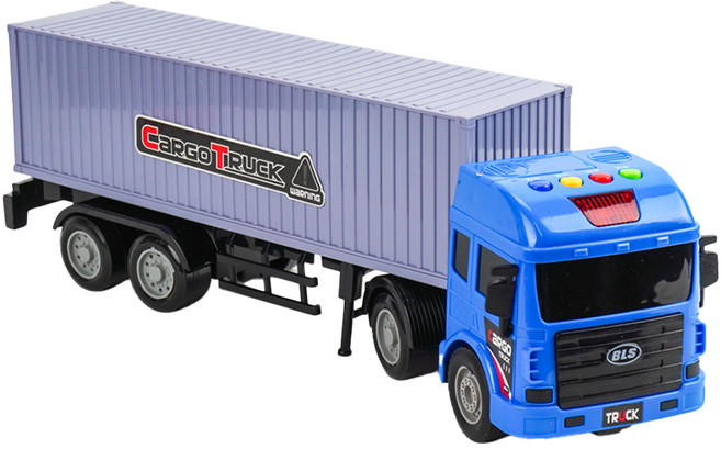 BAOLE STAR TOYS 寶樂星 聲光摩輪20呎貨櫃車 1 : 16, 藍色, 1個