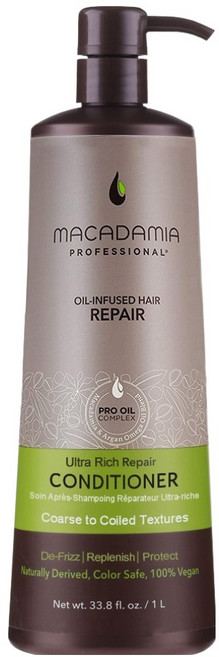 MACADAMIA BEAUTY Professional 超潤澤潤髮乳 1L 改善毛躁、深層滋養、適用粗硬髮, 1瓶