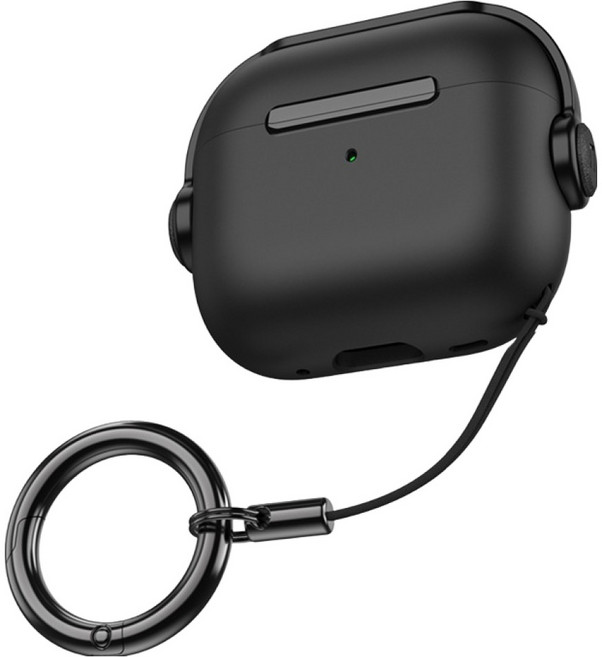 通勤倉庫 防變色防丟失 AirPods 保護殼 Airpods 1/2, 黑色款式1, 單一商品