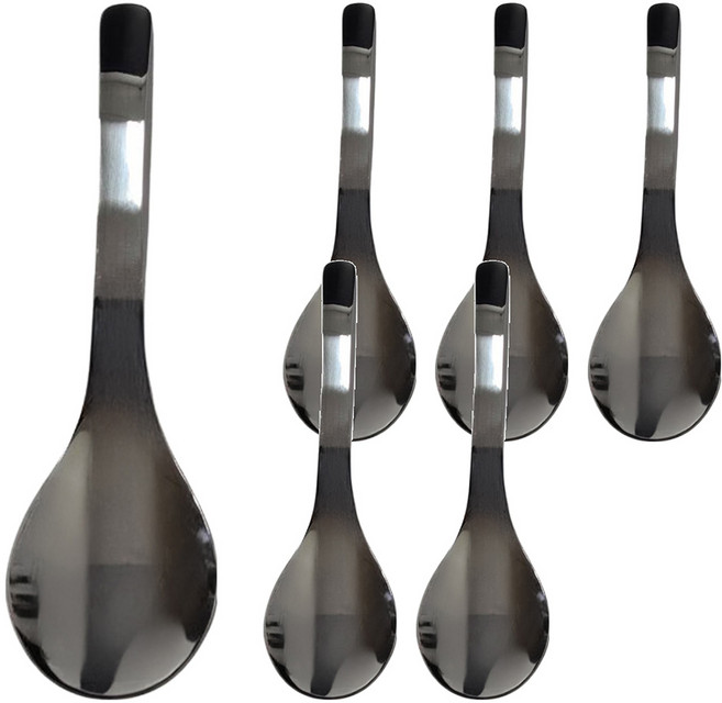 OSAMA 王樣 海尼304不鏽鋼 小湯杓 廚用湯勺 180 x 50mm 6支 不鏽鋼色