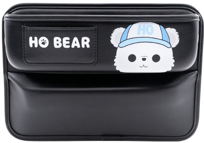 ANBORTEH 安伯特 HO Bear賀參熊椅縫置物盒, 黑色, 參考內容