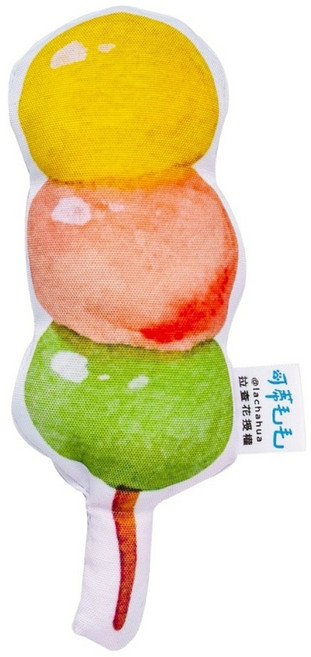 可蒂毛毛 3MIX貓草包 拉查花聯名款, 糰子, 1個