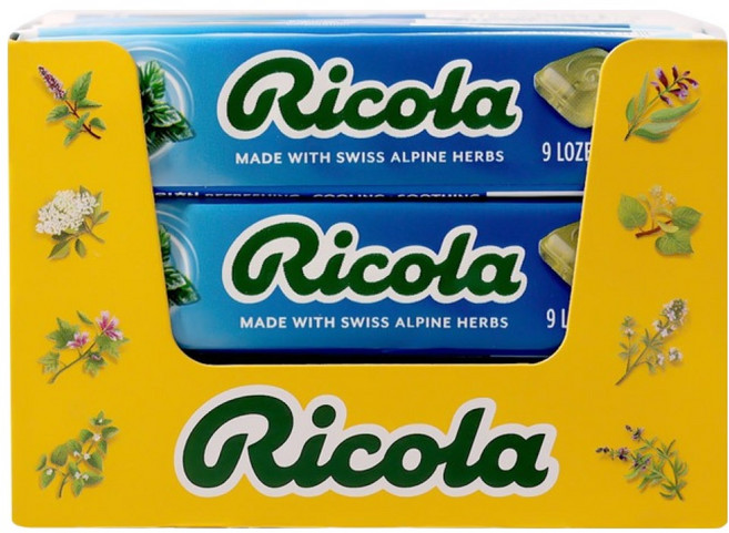 Ricola 利口樂 冰薄荷糖, 15個, 31.5g