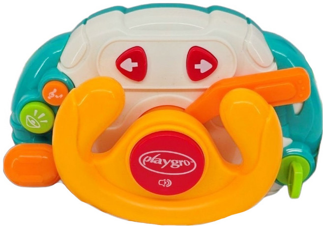 playgro 培高 迷你音樂方向盤, 1個, 多色