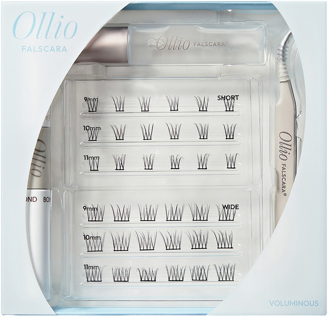 Ollio Pulscara 睫毛多合一套組 豐盈款, 1個, 黑色 / 無香