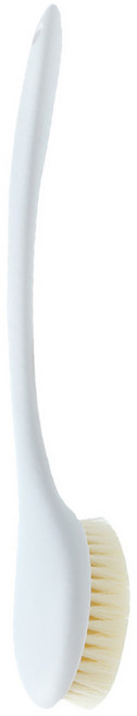 小麥購物 L939 長柄軟毛搓背刷, 1支, 1入, 白色