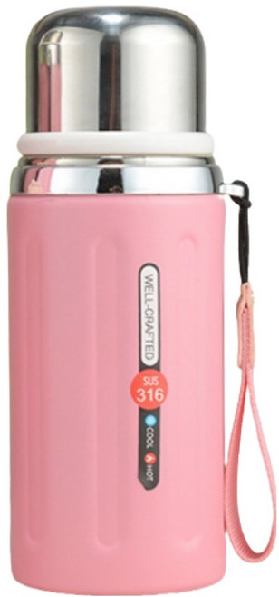 316 不鏽鋼小鋼炮保溫杯, 顏色隨機, 1個, 600ml