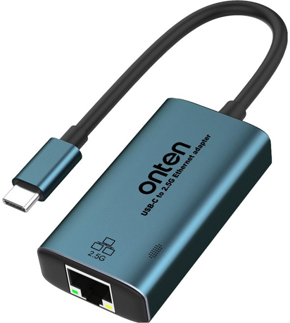 OnTen USB-C 轉 RJ45 Gigabit 有線網路卡 C型 2.5Gbps, 1個, FW178