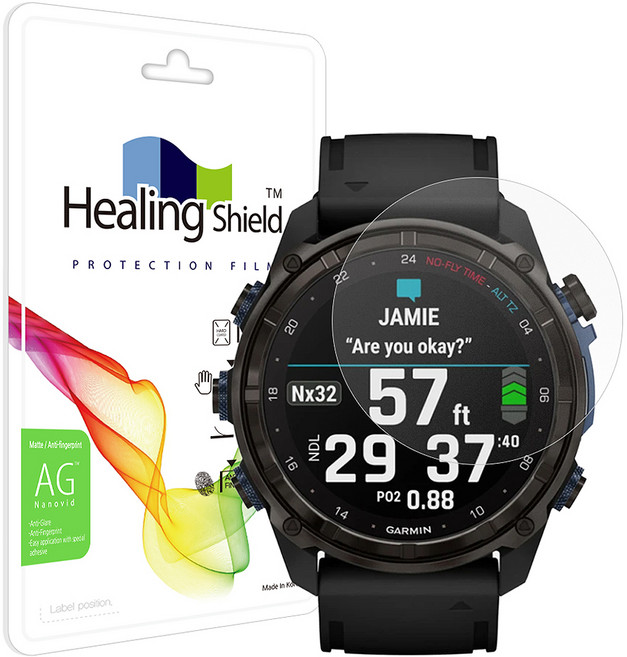 Healing Shield 防眩光防指紋螢幕保護貼 2片組, 1套