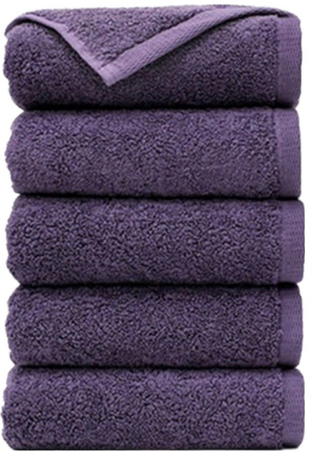 CHUNGMU TOWEL Ashley 現代酒店毛巾 201g 40支 精梳棉, 5條, 紫色