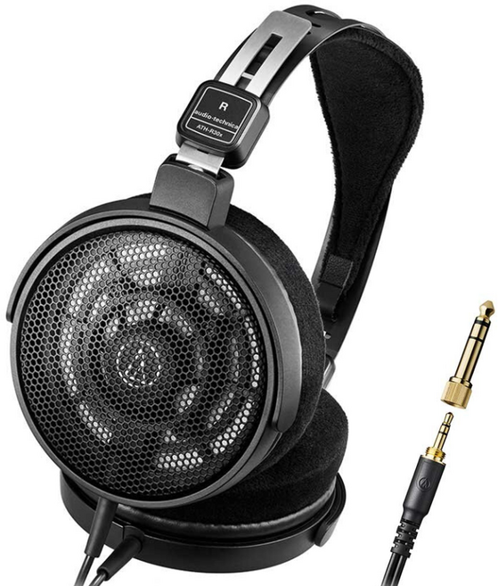 audio-technica 鐵三角 開放式專業監聽耳機, 黑色, ATH-R30x