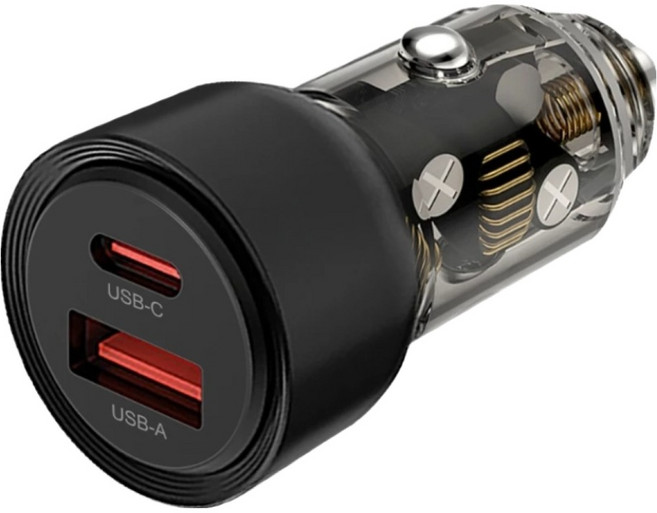 AponE 60W快充車載充電器 PD+QC, 1個, 2孔