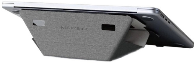 NAUGHTY GHOST 頑皮鬼 Life 隱形筆電架, 雲河灰, 1個