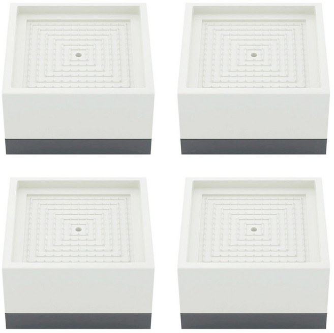 咪咪購物 家具防滑墊高塊/增高座/方形墊高塊 8.2 x 8.2 x 4.8cm, 4個, 杏色