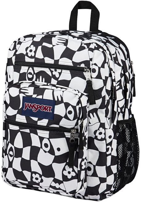 JANSPORT BIG STUDENT後背包 JS0A47JKLN9, 黑白紋路, 1個