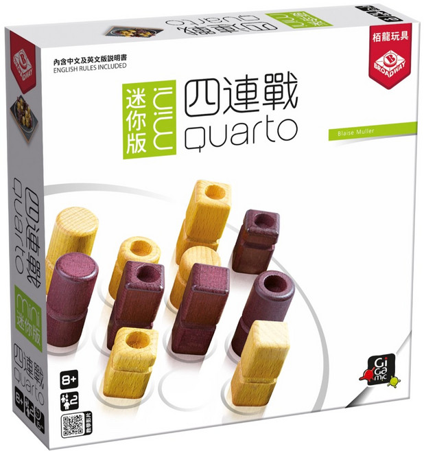 BROADWAY 栢龍 quarto mini 四連戰 迷你版 繁體中文版, 1盒, 多色