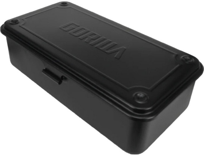 GORILLA 紳士質人手工具 霧黑色鋼製工具箱 日本製, 1個