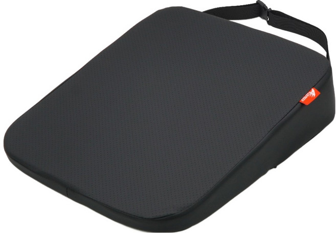 ACEPEED 車用高度調節坐墊 8cm, 1個, 皮革黑色