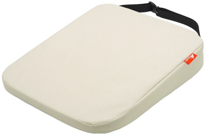 ACEPEED 車用高度調節坐墊 6cm, 1個, 皮革米色