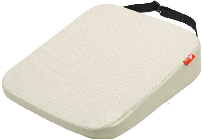 ACEPEED 車用高度調節坐墊 8cm, 1個, 皮革米色