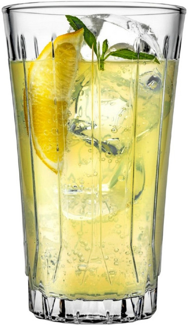 pulsiva Sicillia 玻璃杯 豎紋 340ml, 透明色, 1個