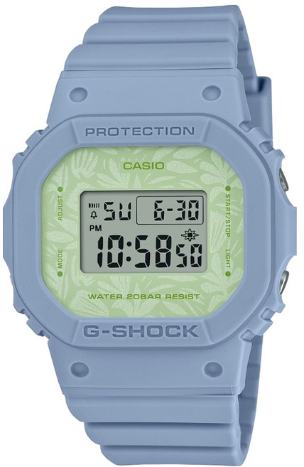 CASIO 卡西歐 G-SHOCK WOMEN 草本植物設計 方形電子腕錶 GMD-S5600NC-2