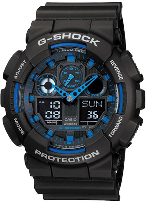 CASIO 卡西歐 G-SHOCK 系列 無限Tough精神手錶 GA-100-1A2