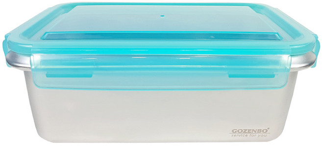 GOZENBO 御膳坊 316不銹鋼抗菌保鮮盒 2000ml, 容器 + 蓋子, 1組